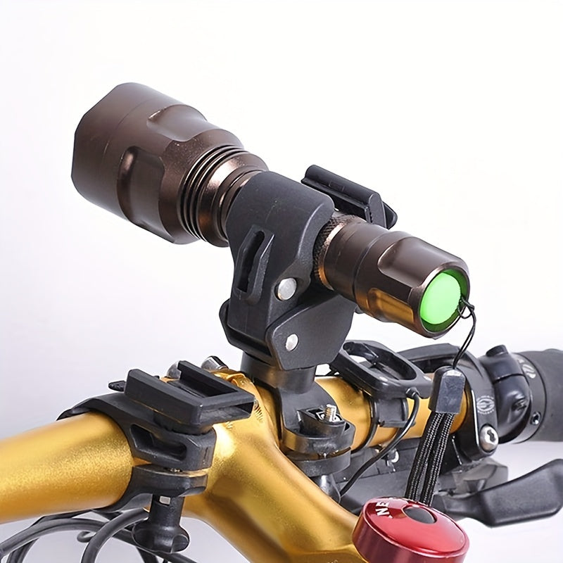 Universal Bike Front Light Holder 360 Rotating Flashlight