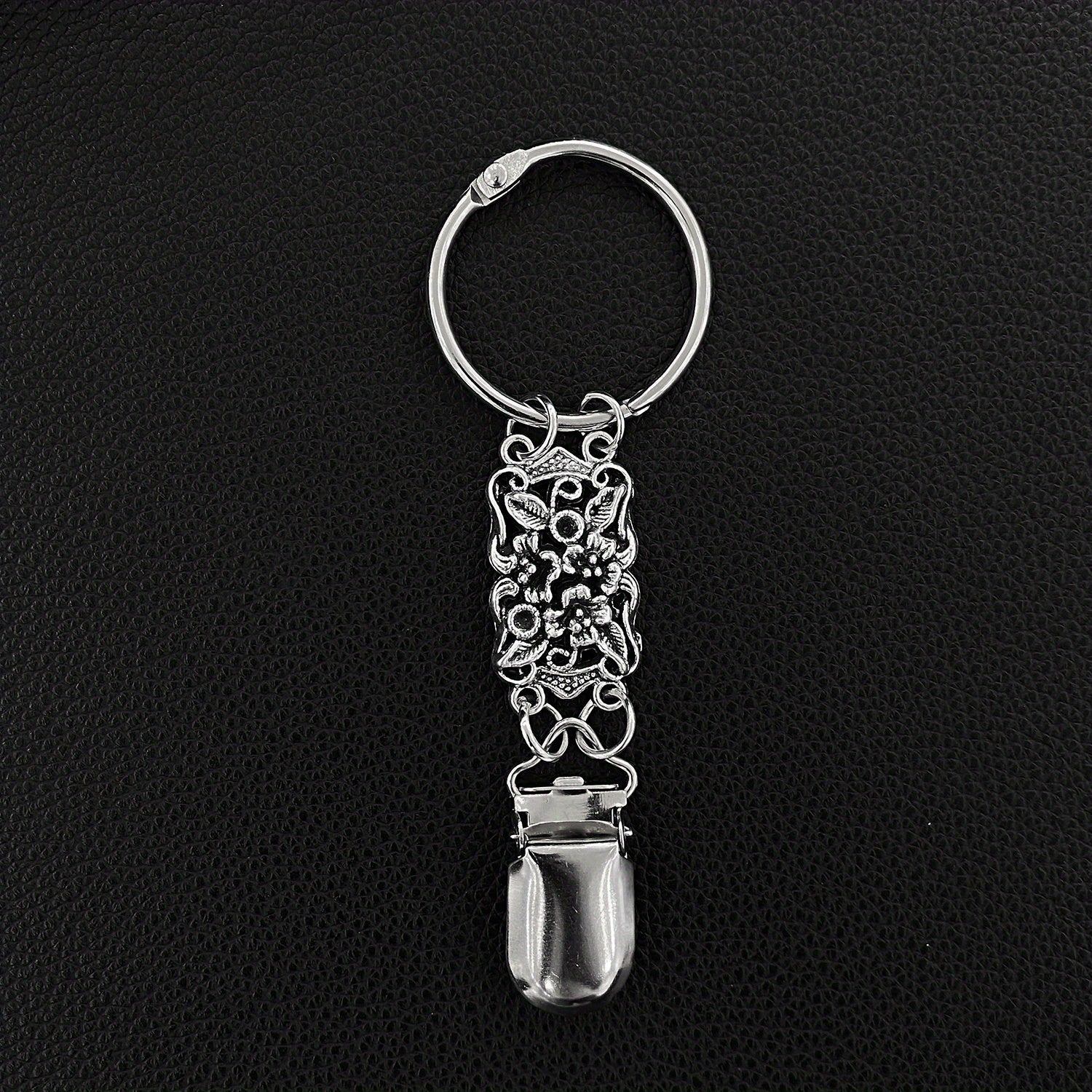 Vintage Flower Hollo Out Metal Hat Clip for Women