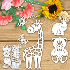 Bear Butterfly Bunny Metal Cutting Dies Stencil DIY Scrapbooking