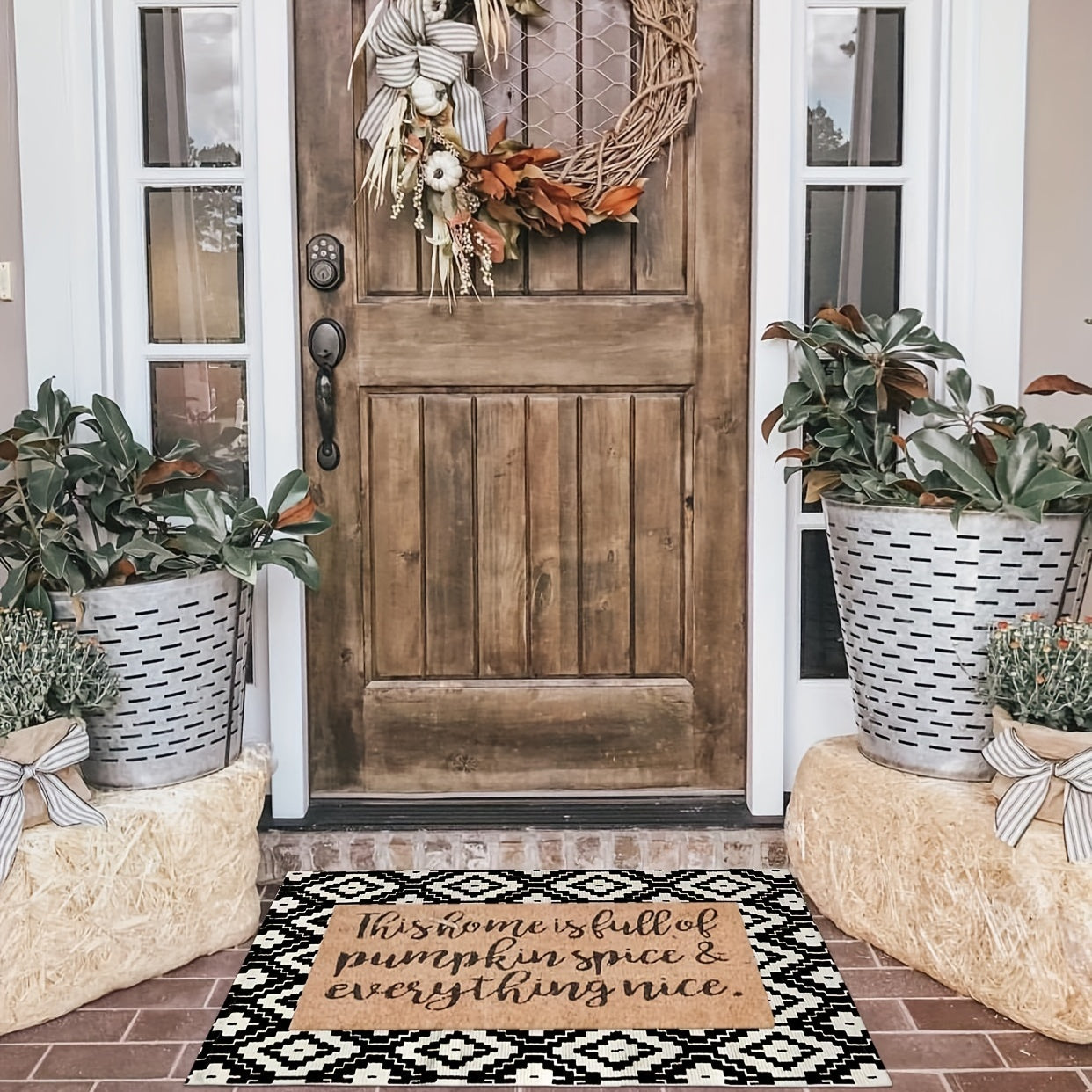 Indoor Outdoor Striped Rug 59x89 Inches