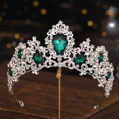 Silvery Rhinestone Bridal Crown Princess Tiara Headband