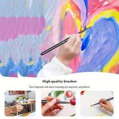 Travel Watercolor Brush YIHUALE 3pcs Portable Artist Brushes
