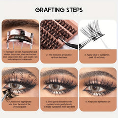 Long & Thick 7 Row False Eyelashes with Self Grafting Tech