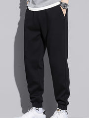 Men's Solid Sweatpants Casual Stretch Joggers For Outdoor Spring