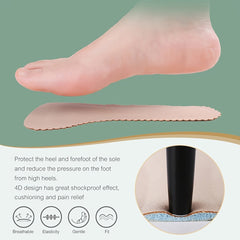 Anti Slip Leather Insoles Sandals Sweat Absorbent Deodorant Pads