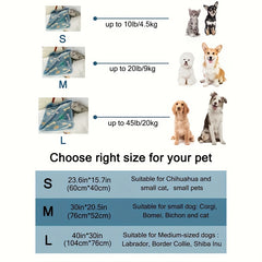 Soft and Cozy Paw Print Fleece Blanket for Dogs