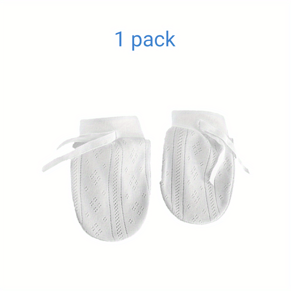 Baby No Scratch Mittens Stay On Adjustable Infant Gloves For Boys Girls