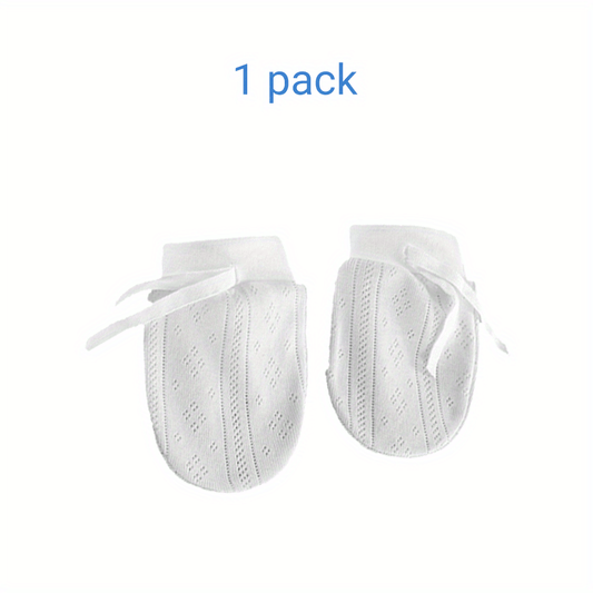 Baby No Scratch Mittens Stay On Adjustable Infant Gloves For Boys Girls