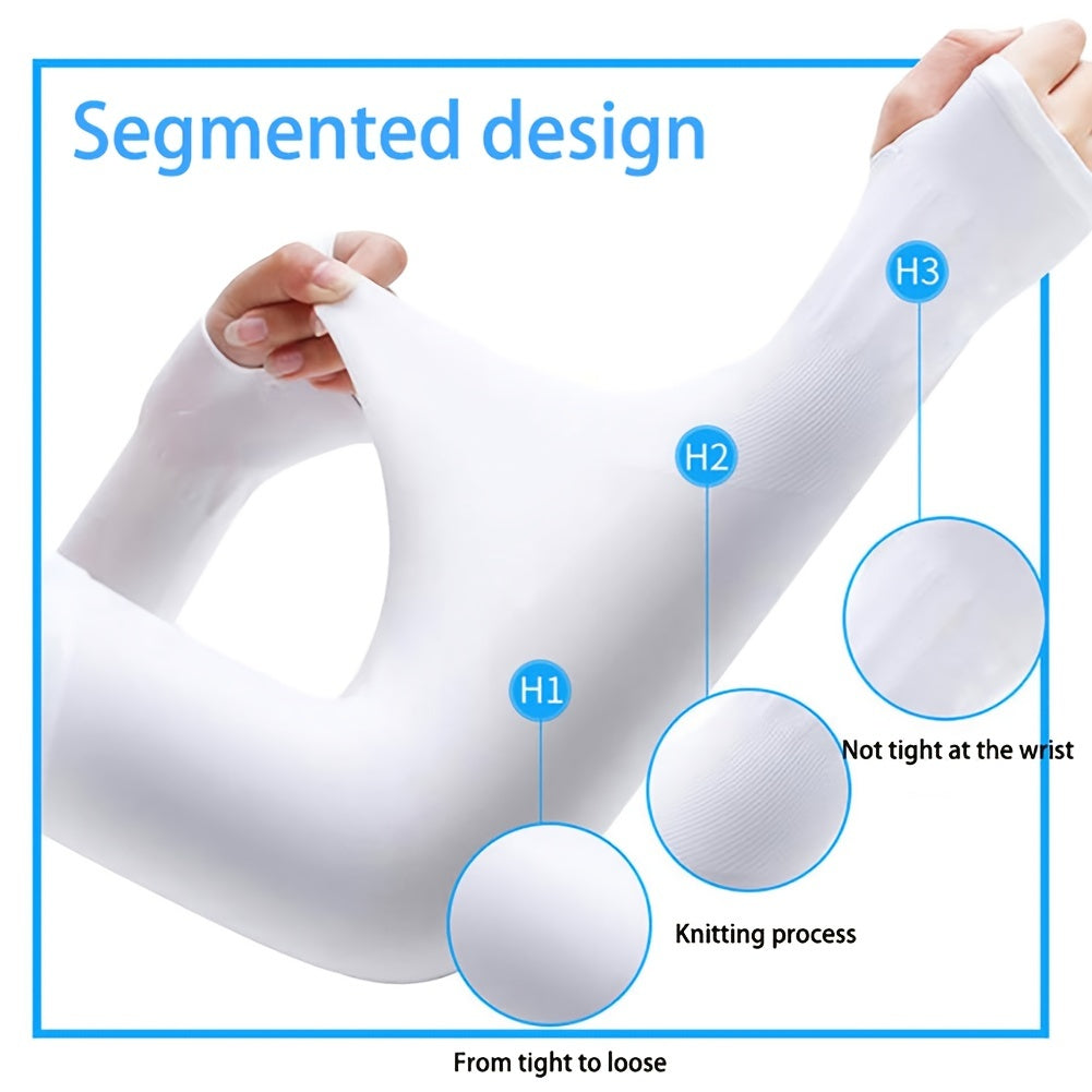 Cooling Arm Sleeves UV Sun Protection Cover Sports Basketball Golf Running