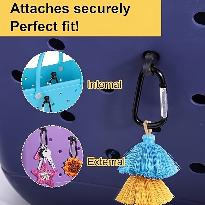 2pcs Key Holder Buckle Bag Insert Carabiner Key Chain Charm