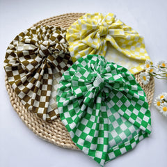 Breathable Checkerboard Hat for Baby Kids