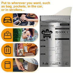 20pcs Camping Pee Bags Disposable Urinals & Vomiting Bags For Travel Emergency
