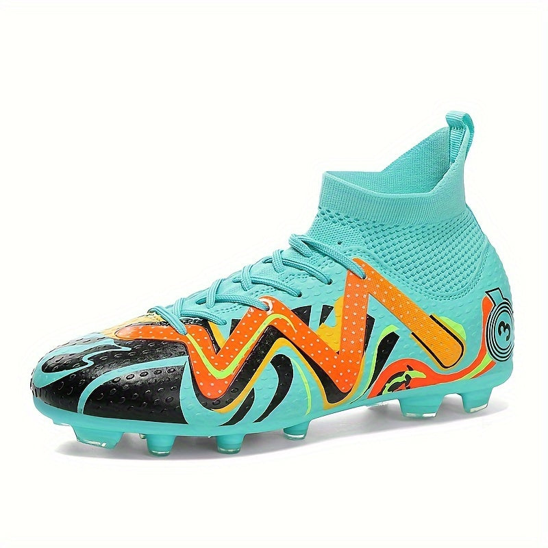 Boy's Non Slip Football Cleat with Spikes Outdoor Soccer Shoes