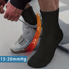 3 Pairs Copper Compression Socks 15 20mmHg Anti Blister Boost Circulation