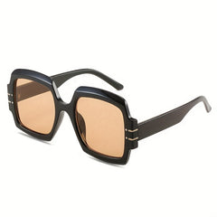 2 Pairs Couple's Large Frame Rimless Sunglasses