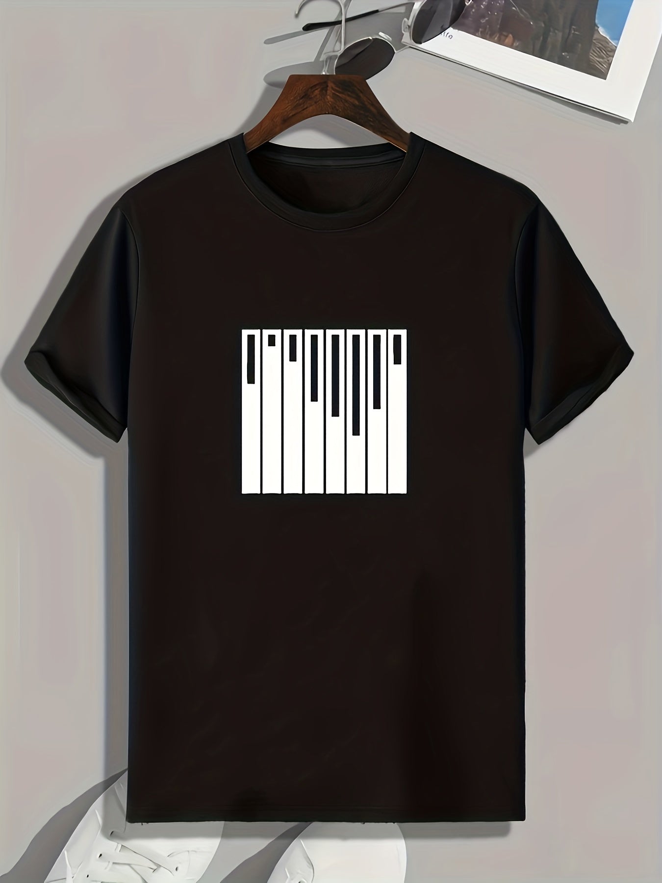 Pattern Print Men's Sports T-shirt Graphic Tee Summer Outdoor Clothing