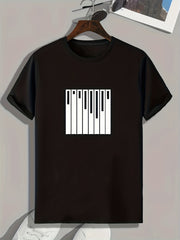 Pattern Print Men's Sports T-shirt Graphic Tee Summer Outdoor Clothing