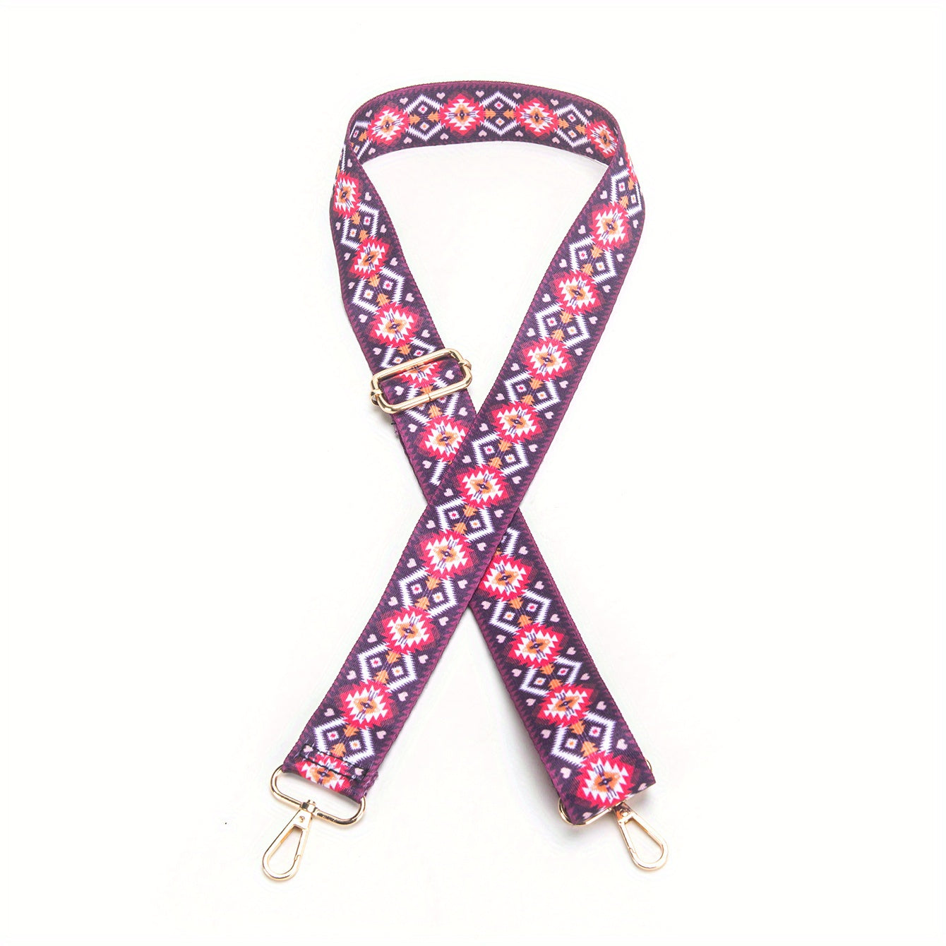 Bohemian Colorful Striped Shoulder Strap Ethnic Style Wide Purse Strap