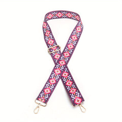 Bohemian Colorful Striped Shoulder Strap Ethnic Style Wide Purse Strap