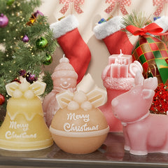 Christmas Resin Silicone Molds 3D Candle Making Mold Snow Decoration