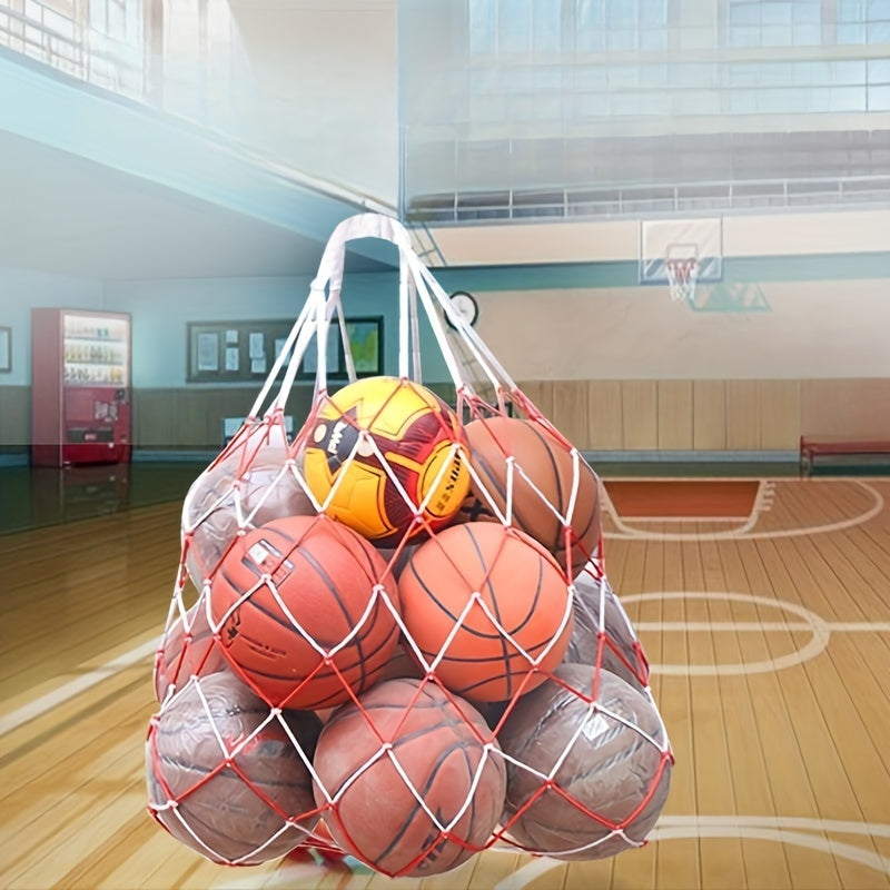 Large Capacity Sports Ball Net Bag for Basketball Football Volleyball Rugby