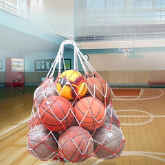 Large Capacity Sports Ball Net Bag for Basketball Football Volleyball Rugby