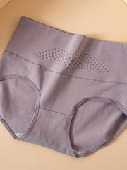 4 Pcs High Waist Briefs Tummy Control Stretchy Panties