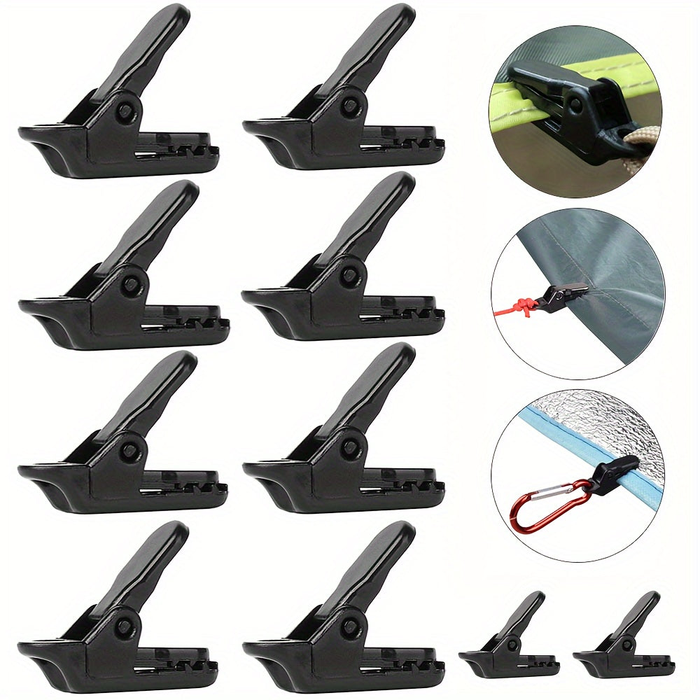 10pcs Tent Clips Canopy Pull Point Hook Outdoor Camping