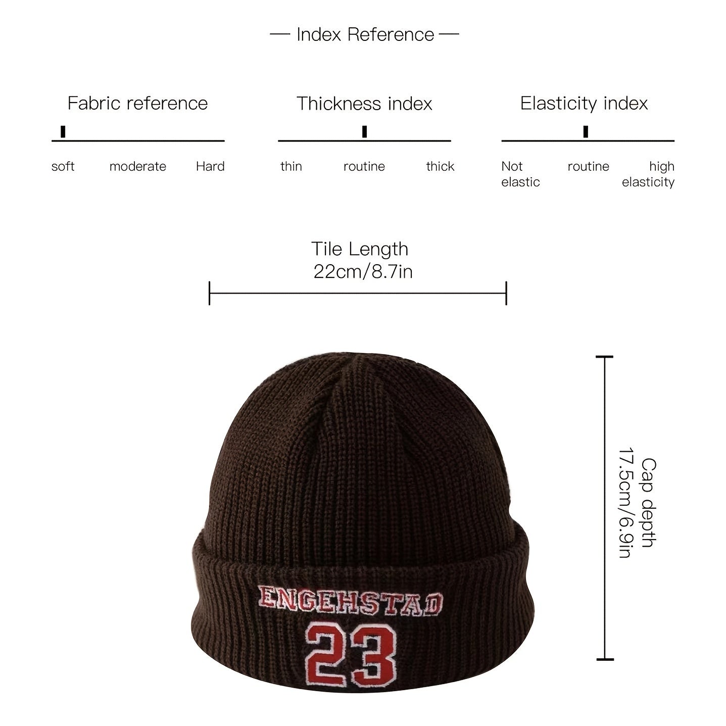 Winter Embroidered Beanie Hat Outdoor Warm Wool Woman Man Unisex