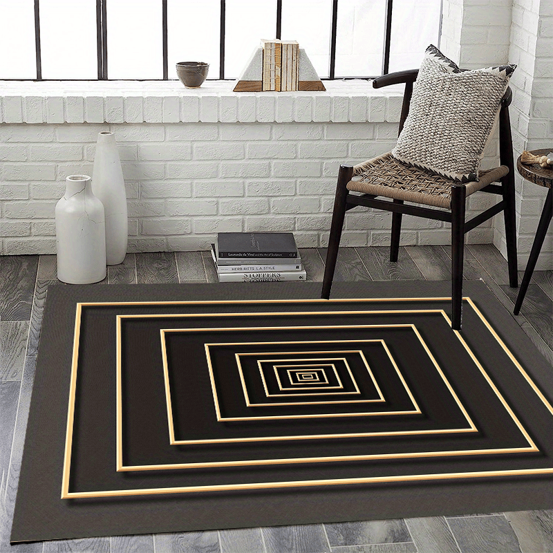 Modern Square Pattern Area Carpet Room Decor Home Decor