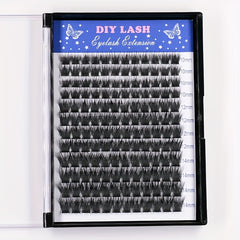 Segmented Cluster Lashes Thick Mixed False Eyelashes C Curling
