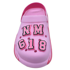 37pcs Pink Letter Shoe Charms For Sandals Christmas Birthday Gift Party Favors