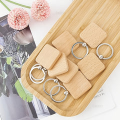 Wooden Key Ring Manufacturer Beech Primary Keychain Craft Small Gift