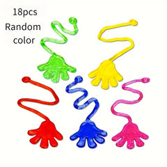 Adhesive Finger Toys Wall Climbing Game Colorful Hands Party Favors