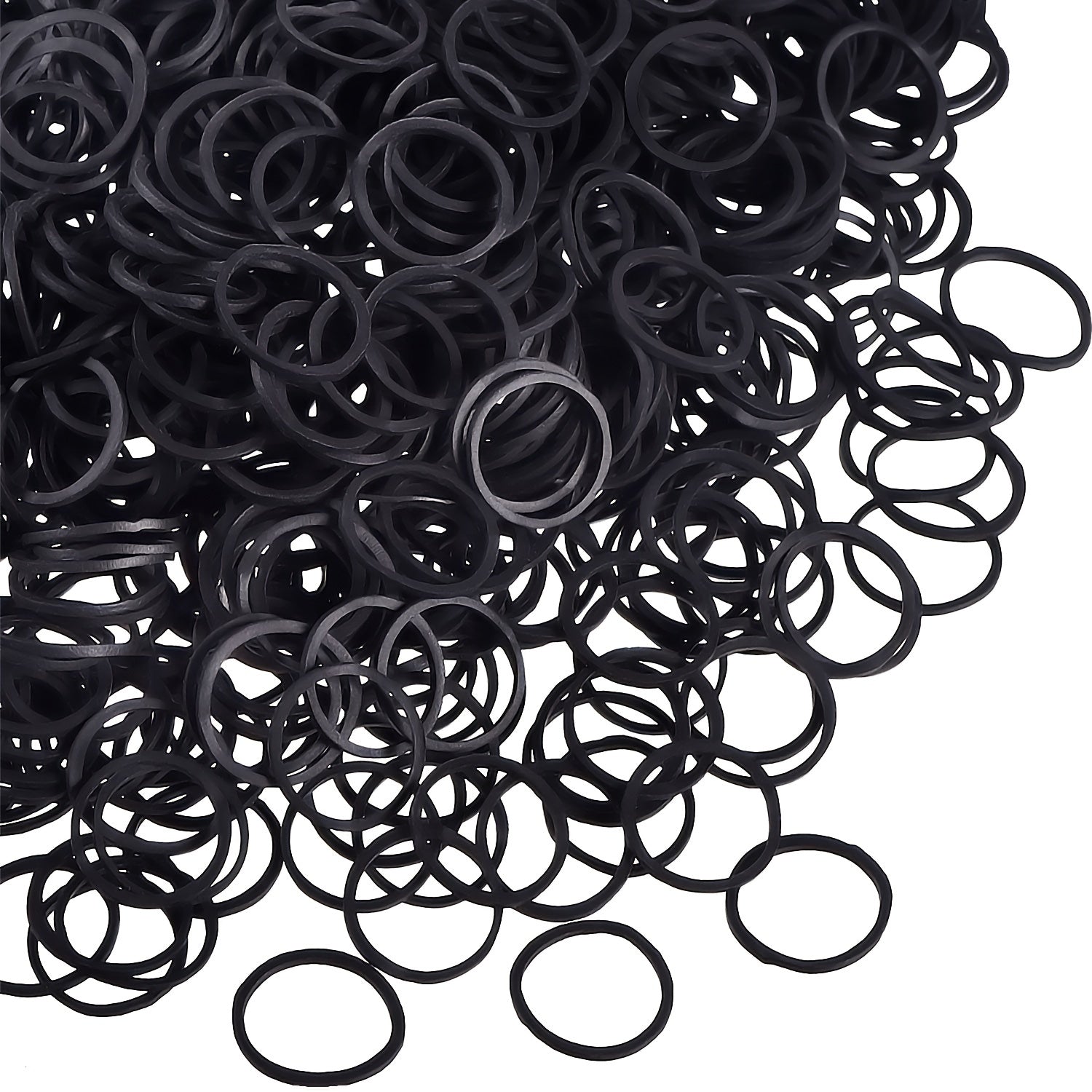100pcs Mini Rubber Bands Soft Elastic Bands for Women Hair Braids