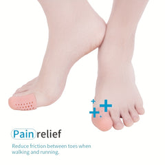 2pcs Silicone Toe Separators Toes Care Protector for Night and Home Use