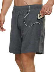 Men's Breathable Shorts with Pockets Drawstring Waist Loose Fit