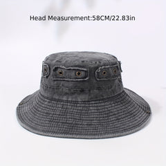 Distressed Cowboy Bucket Hats Vintage Unisex Boonie Hats