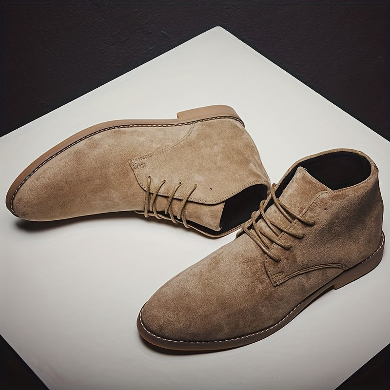 Men's Pointed Toe Lace Up Boots Smart Casual Shoes