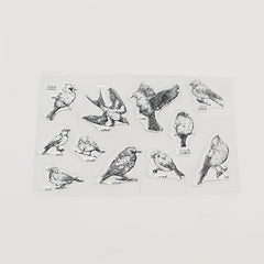 Bird Stamp Painting Tool DIY Scrapbook Decoration Silicone Clear Stamp