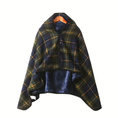 Multifunctional Wearable Blanket for Home Office Outdoor Camping Travel