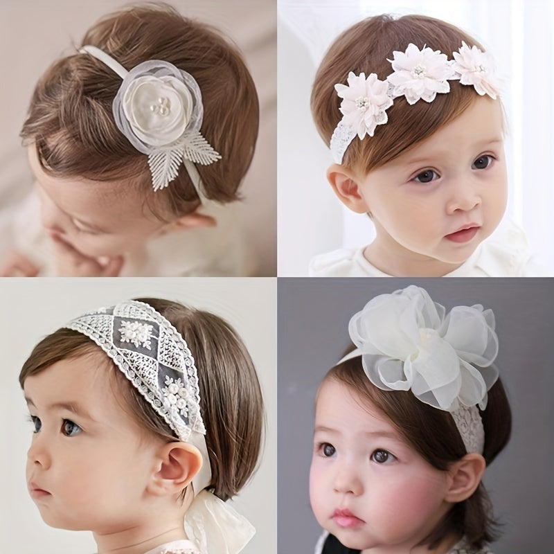 Flower Lace Headband for Baby Girls