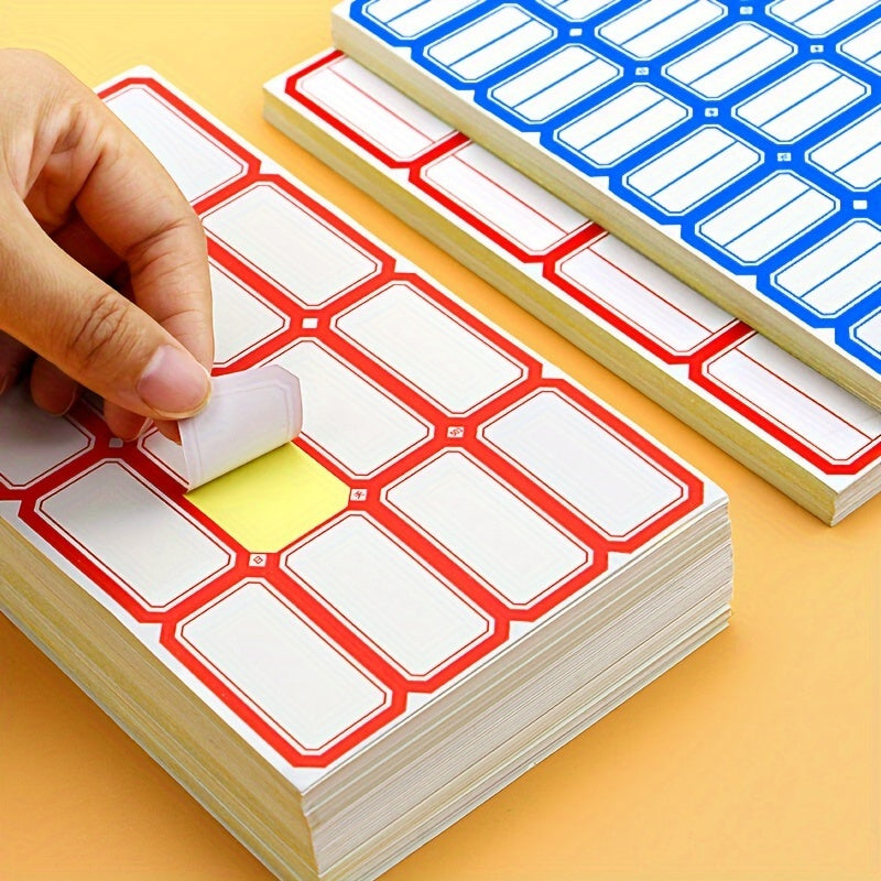 480 Oral & 320 Classification Self-Adhesive Stickers - Handwritten Name Labels