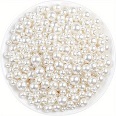 100pcs Mix Size Imitated Pearl Beads 4-8mm Pearls Accessories Women's Jewelry
