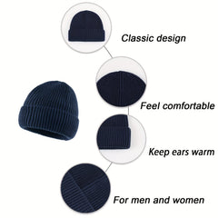 Winter Hip Hop Knit Hat with Ear Protection