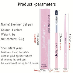 Colorful Waterproof Eyeliner Pen Slim Brightening Eyelid Under Crease