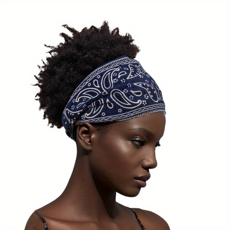 Vintage Waistband Headband Wide Brim Yoga Headband for Men & Women