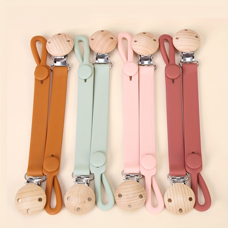 Baby Pacifier Chain Anti-loss Strap Silicone Teether Chain Holder