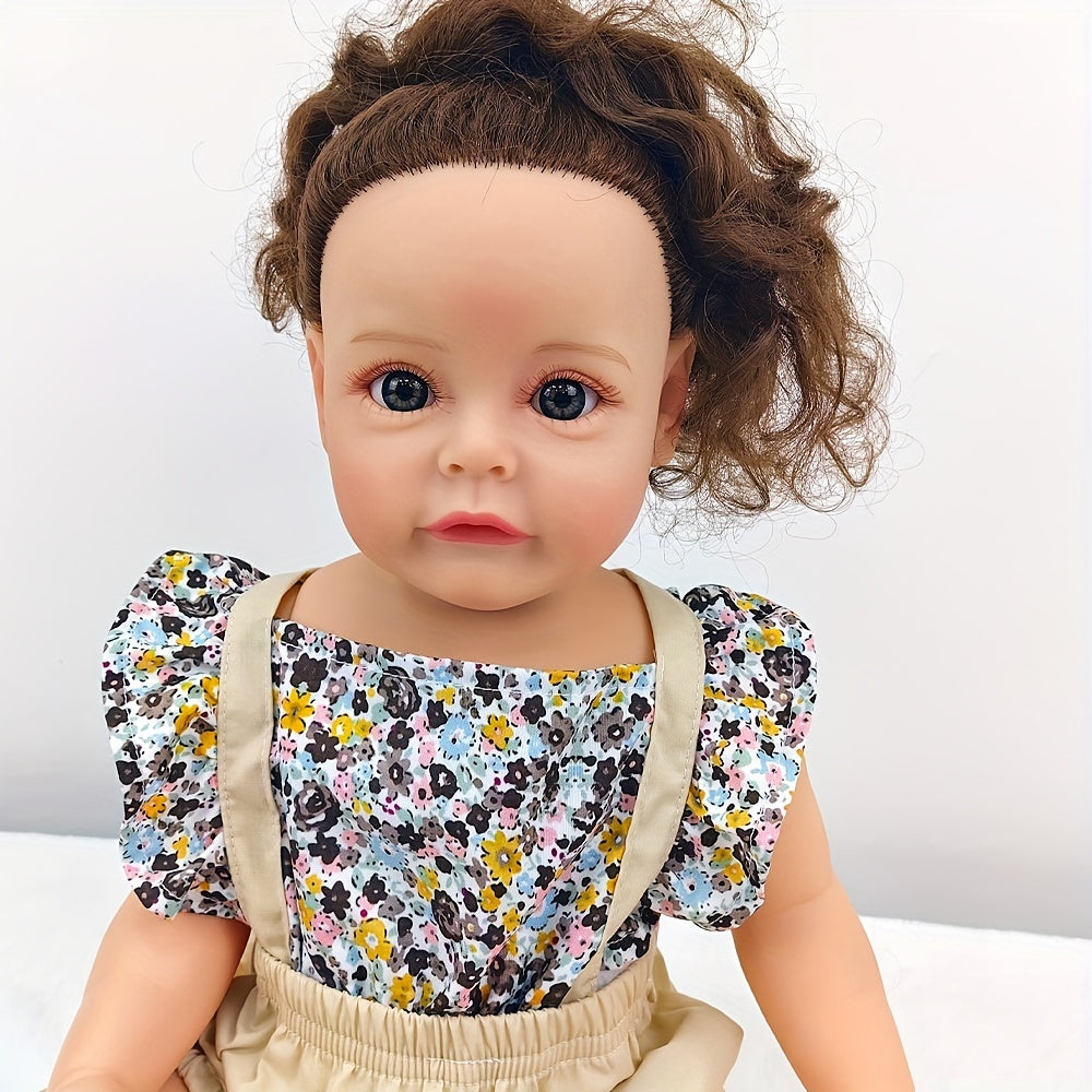 22-inch Reborn Baby Dolls Soft Body Newborn Doll Christmas Gift Kids