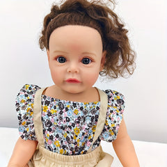 22-inch Reborn Baby Dolls Soft Body Newborn Doll Christmas Gift Kids